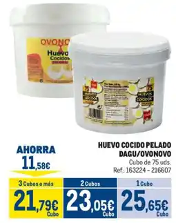 Makro Huevo cocido pelado oferta