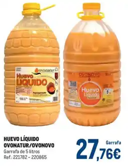 Makro Ovonatur/ovonovo huevo líquido oferta
