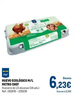 Makro Metro Chef huevo ecológico m/l oferta