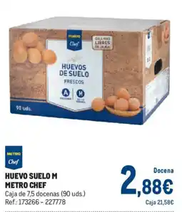 Makro Metro Chef Huevo Suelo M oferta