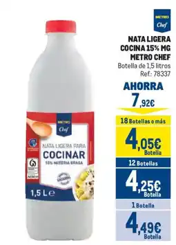 Makro Metro Chef nata ligera para cocinar oferta