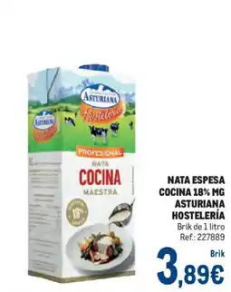 Makro Asturiana nata espesa cocina 18% mg oferta