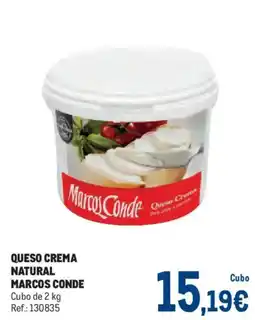 Makro Marcos Conde queso crema natural oferta