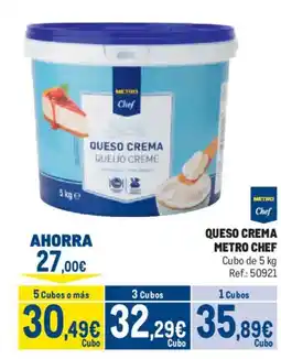 Makro Metro Chef queso crema oferta