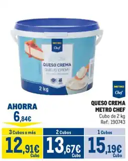 Makro Metro Chef queso crema oferta
