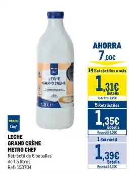 Makro Metro Chef leche grand crème oferta