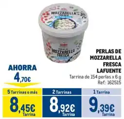 Makro Lafuente perlas de mozzarella fresca oferta