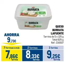 Makro Lafuente burrata oferta