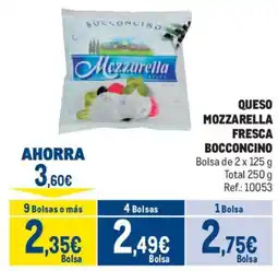 Makro Bocconcino mozzarella fresca oferta