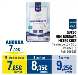 Makro Metro Chef queso mini burrata oferta
