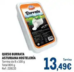 Makro Asturiana Hostelería queso burrata oferta