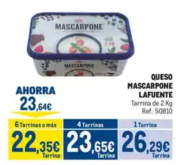 Makro Lafuente mascarpone oferta