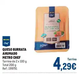 Makro Metro Chef queso burrata ahumado oferta