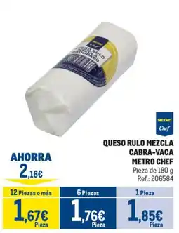 Makro Metro Chef queso rulo mezcla cabra-vaca oferta