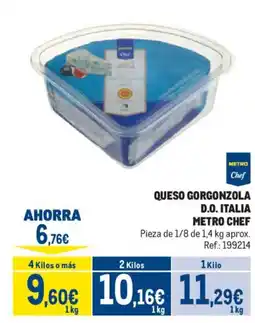 Makro Metro Chef queso gorgonzola d.o. italia oferta