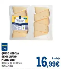 Makro Metro Chef queso mezcla semicurado oferta