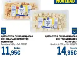 Makro Metro Chef queso oveja curado en dados con escamas de pimentón oferta