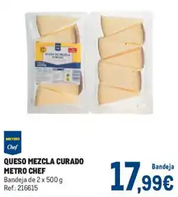 Makro Metro Chef queso mezcla curado oferta