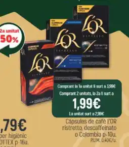 Coaliment L'OR capsulles de cafè oferta