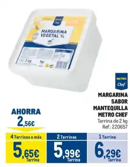 Makro Metro Chef margarina sabor mantequilla oferta
