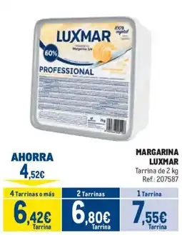 Makro Luxmar margarina profesional oferta