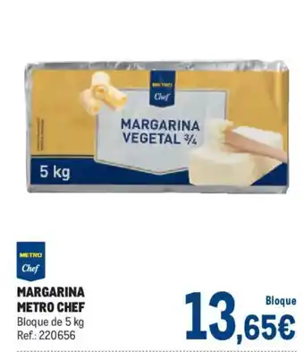 Metro Chef margarina vegetal 3/4