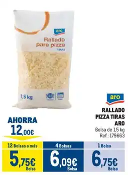 Makro aro rallado pizza tiras oferta