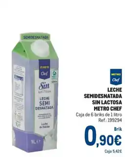 Makro Metro Chef leche semidesnatada sin lactosa oferta