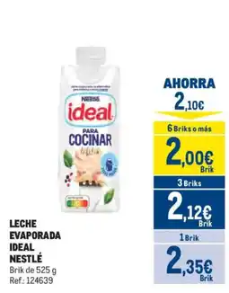 Makro Ideal leche evaporada para cocinar oferta