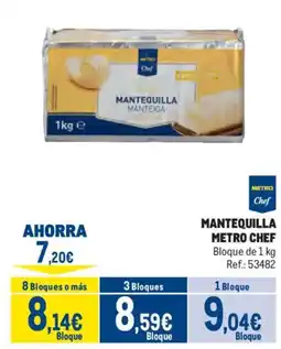 Makro Metro Chef mantequilla oferta