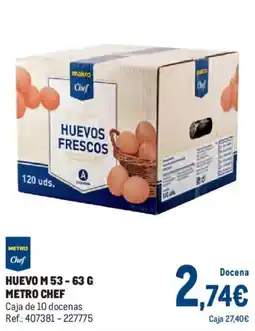 Makro Metro Chef huevo m 53 - 63 g oferta