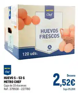 Makro Metro Chef huevos frescos oferta