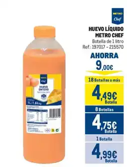 Makro Metro Chef huevo líquido oferta