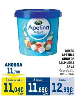 Makro Arla Apetina Classic cubitos salmuera oferta