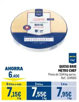 Makro Metro Chef queso brie oferta