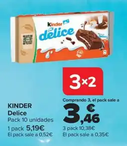 Carrefour Kinder Delice oferta