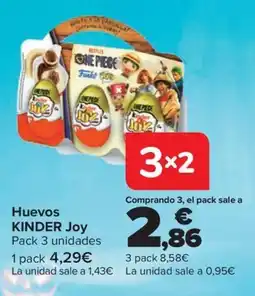 Carrefour Huevos Kinder Joy oferta