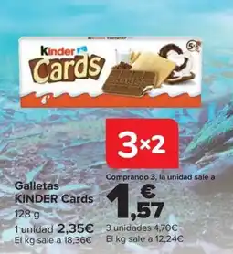 Carrefour Kinder Cards oferta
