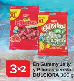 Carrefour Dulciора gummy jelly y pikotas cereza oferta