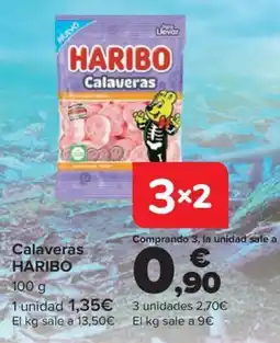 Carrefour Haribo calaveras oferta