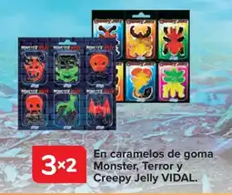 Carrefour Vidal en caramelos de goma monster terror creepy jelly oferta