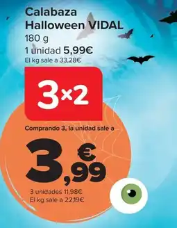Carrefour Calabaza Halloween VIDAL oferta