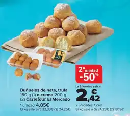 Carrefour Carrefour El Mercado Buñuelos de nata, trufa oferta