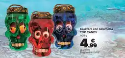 Carrefour Top Candy calavera con caramelos oferta