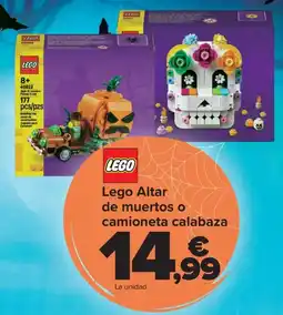 Carrefour Lego Altar de muertos o camioneta calabaza oferta