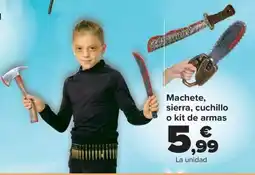 Carrefour Machete, sierra, cuchillo o kit de armas oferta