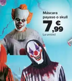 Carrefour Máscara payaso o skull oferta