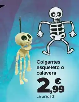 Carrefour Colgantes esqueleto o calavera oferta