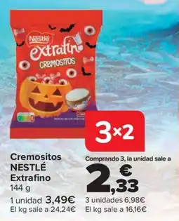 Carrefour Nestlé Cremositos Extrafinos oferta