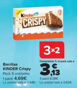 Carrefour Kinder Crispy oferta
